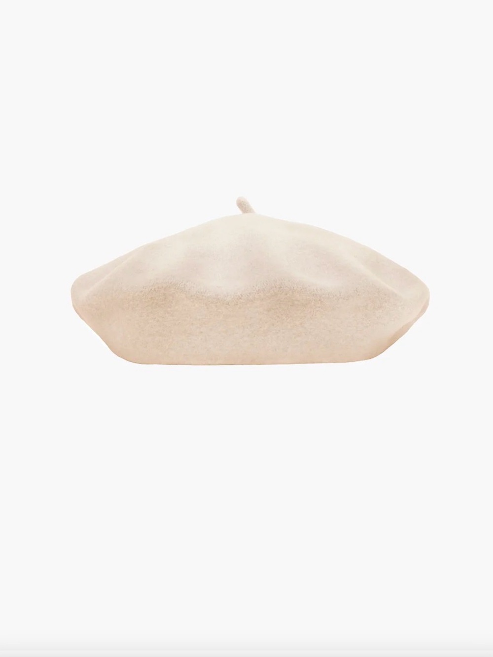 Classic Women's Wool Beret in Beige